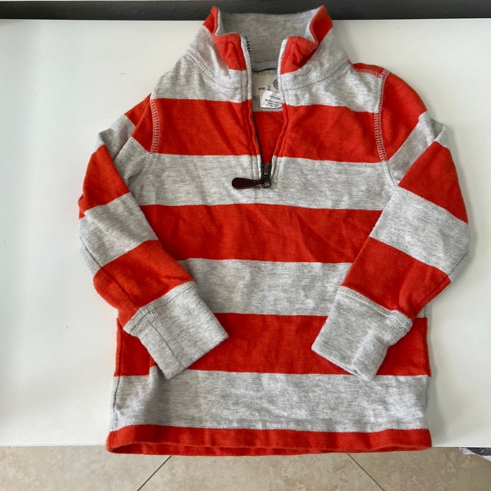 JCrew Crewcuts 2T half zip pullover